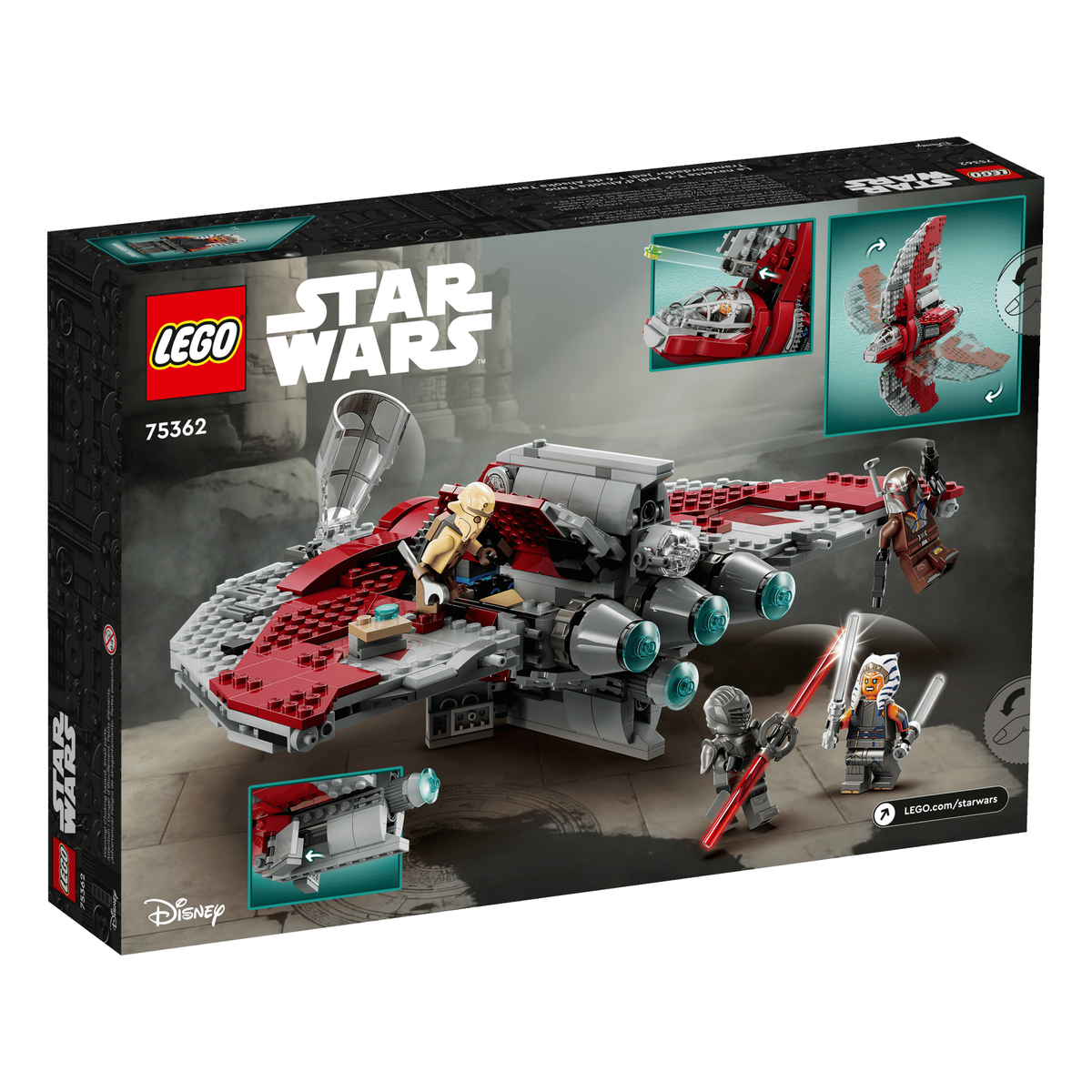 LEGO Star Wars 75362 Ahsoka Tano's T-6 Jedi Shuttle box back