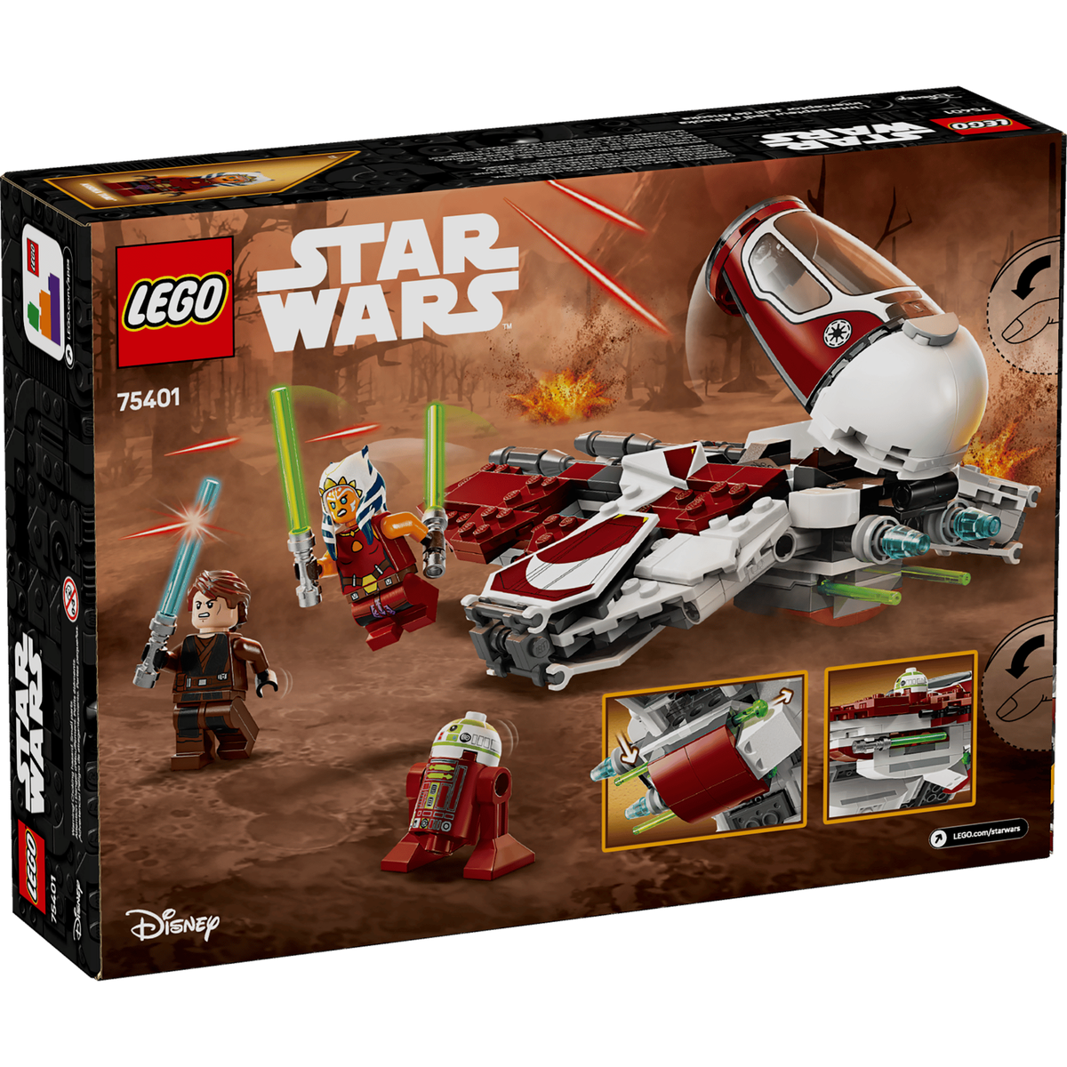 LEGO Star Wars 75401 Ahsoka's Jedi Interceptor box back