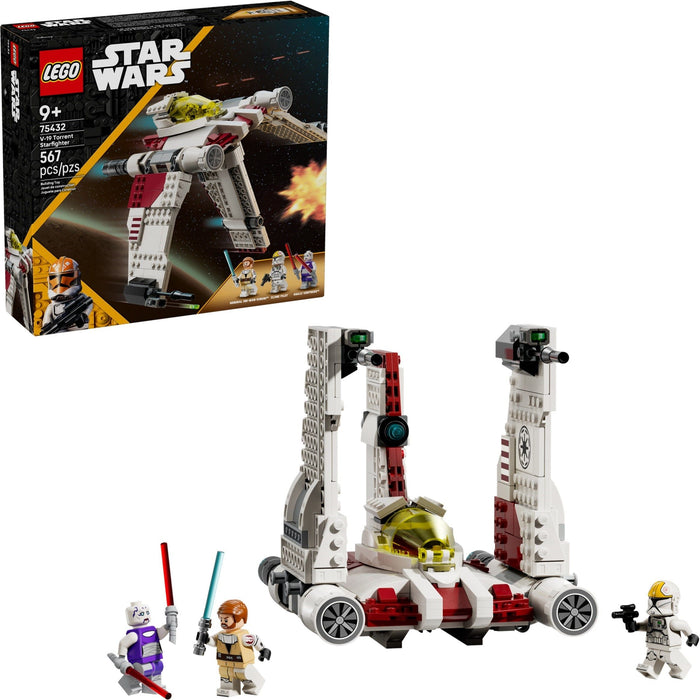 LEGO Star Wars 75432 V-19 Torrent Starfighter | Asajj Ventress & Obi-Wan Minifigures
