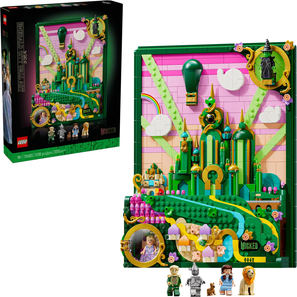 LEGO Wicked 75685 Emerald City Wall Art