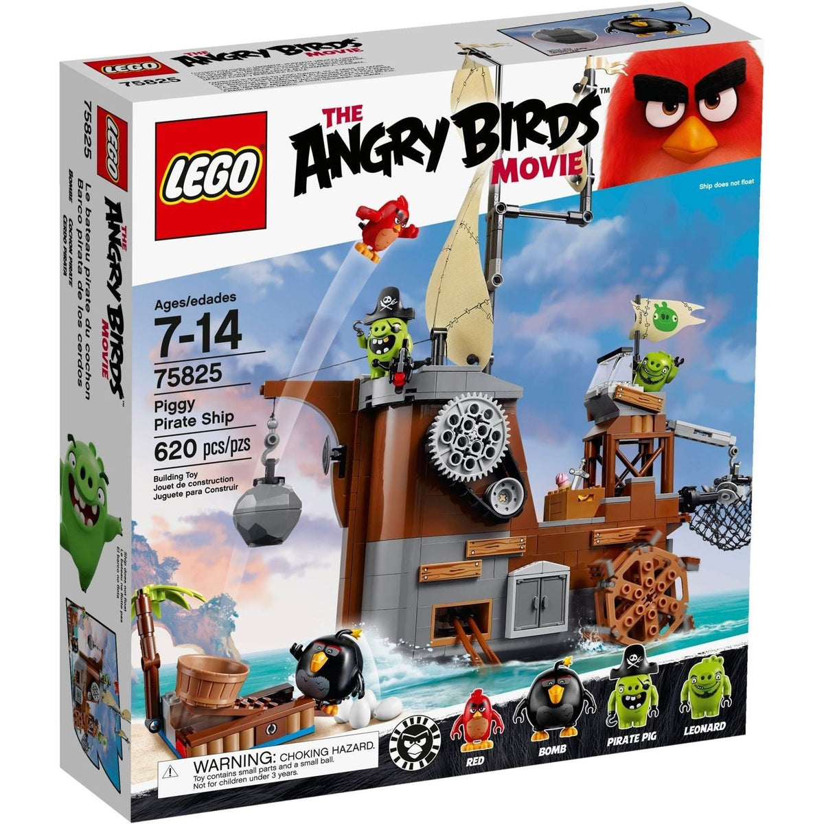 LEGO Angry Birds 75825 Piggy Pirate Ship — Brick-a-brac-uk