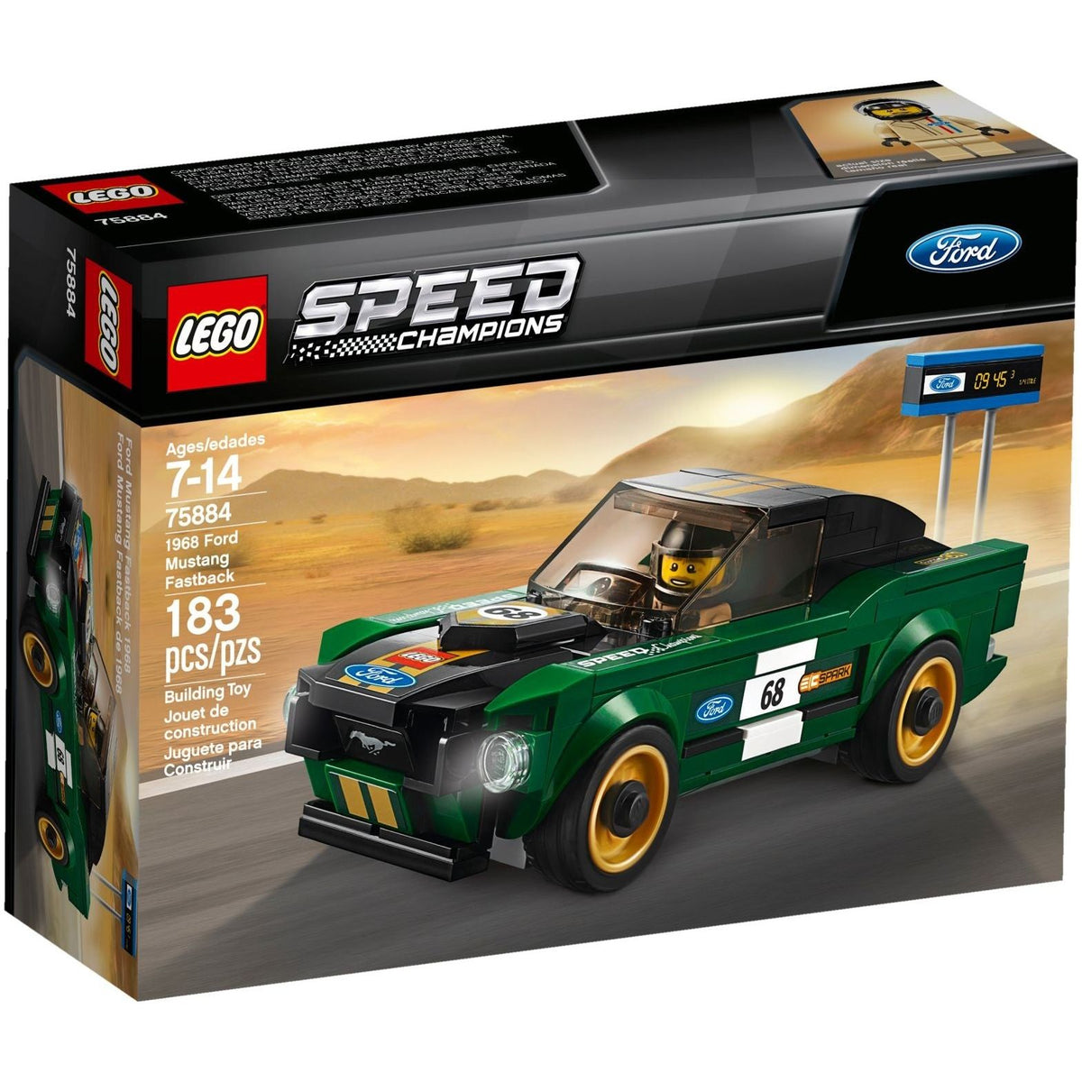 LEGO Speed Champions 75884 1968 Ford Mustang Fastback