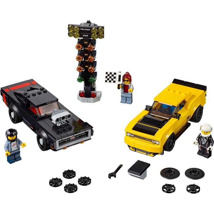 LEGO Speed Champions 75893 2018 Dodge Challenger SRT Demon and 1970 Dodge Charger R T