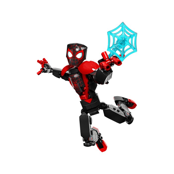 LEGO Marvel 76225 Miles Morales Figure built Miles Morales figure with web