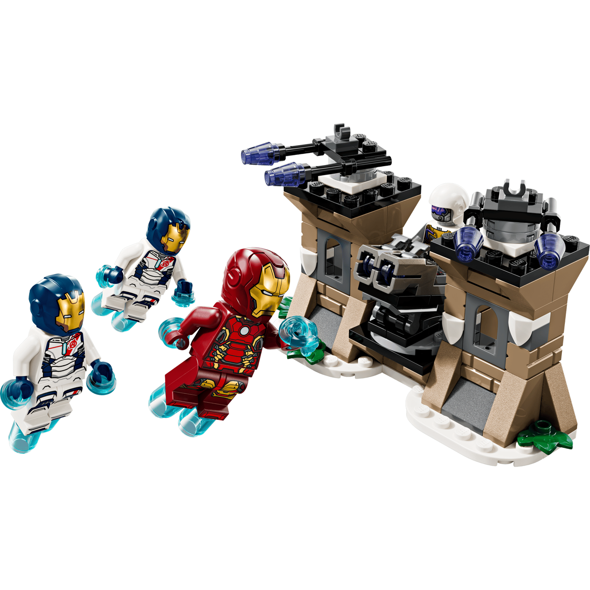 LEGO Marvel 76288 Iron Man & Iron Legion vs. Hydra Soldier built Hydra base with Iron Man, Iron Legion and Hydra Trooper