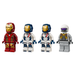 LEGO Marvel 76288 Iron Man & Iron Legion vs. Hydra Soldier minifigure line-up