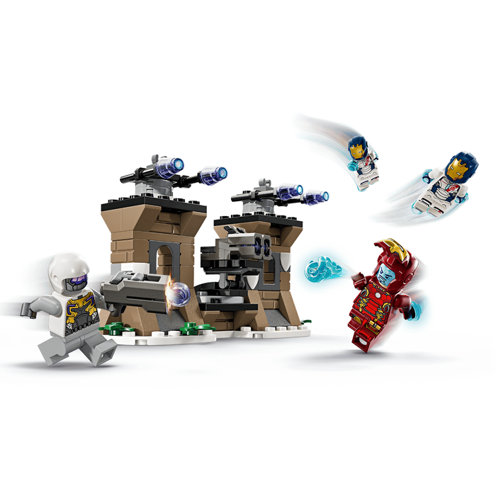 LEGO Marvel 76288 Iron Man & Iron Legion vs. Hydra Soldier action detail