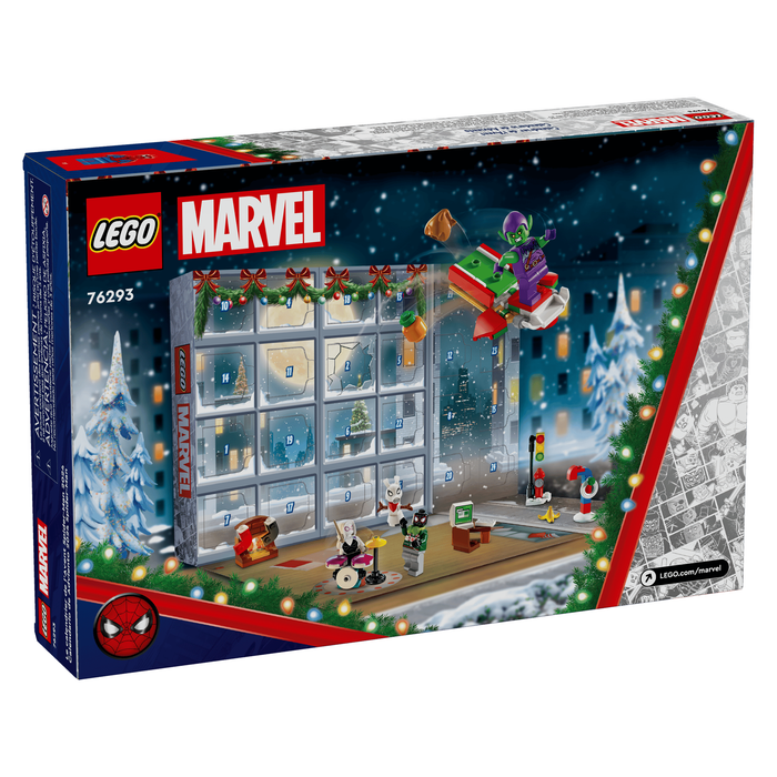 LEGO Marvel 76293 Spider-Man 2024 Advent Calendar box back