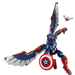 LEGO Marvel 76296 New Captain America Construction Figure built Captain America figure with wings and shield