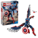 LEGO Marvel 76296 New Captain America Construction Figure box front with built figure