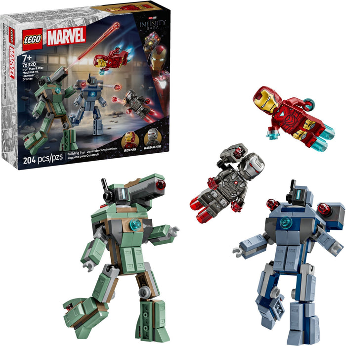 LEGO ǀ Marvel Iron Man & War Machine vs. Hammer Drones 76320