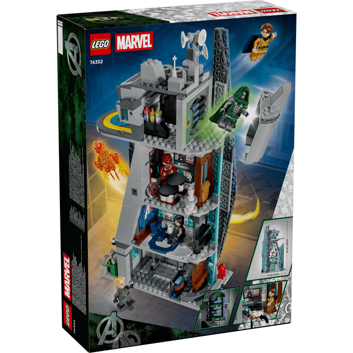 LEGO Marvel 76352 Avengers: Doomsday New Avengers Tower box back