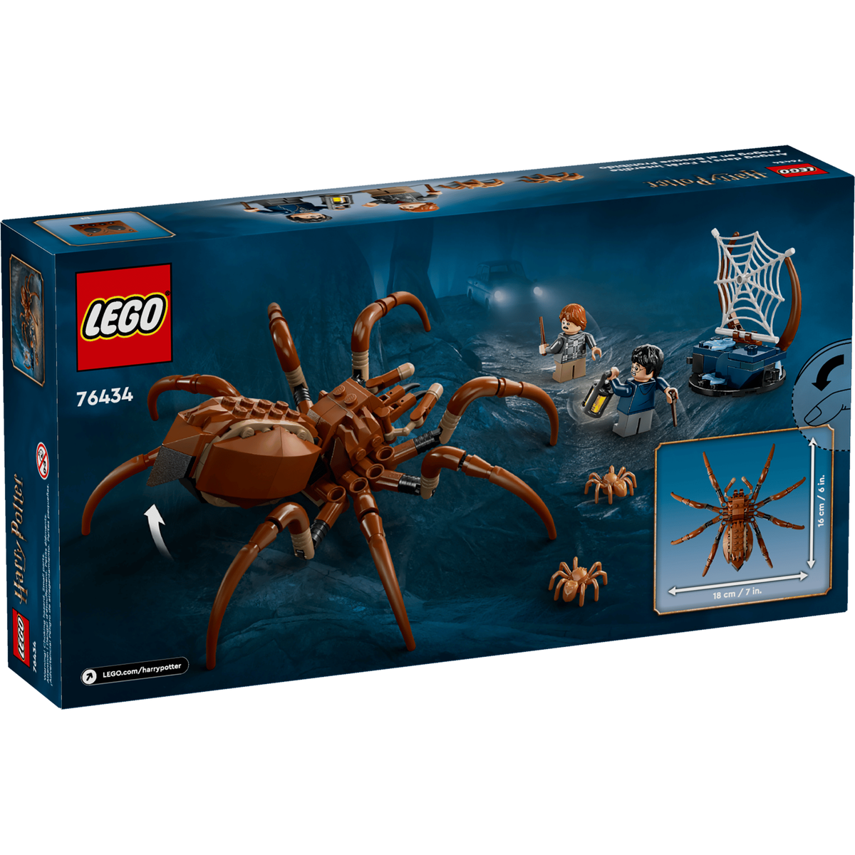 LEGO Harry Potter 76434 Aragog in the Forbidden Forest box back