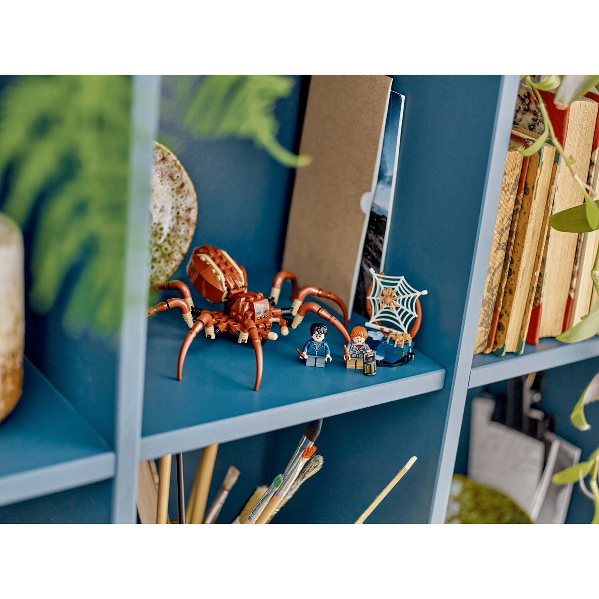 LEGO Harry Potter 76434 Aragog in the Forbidden Forest displayed in a room