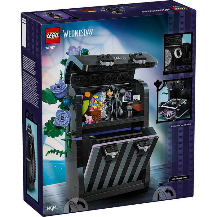LEGO Wednesday 76787 Wednesday Backpack box back