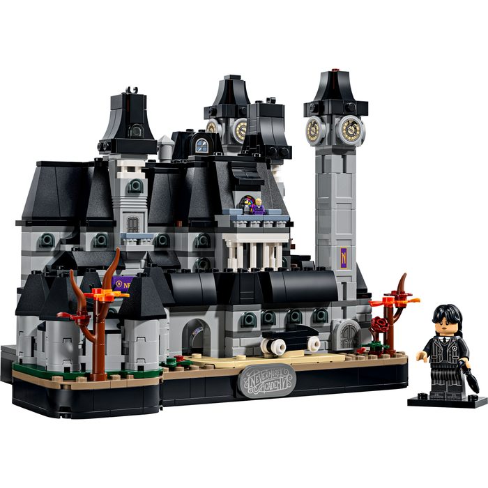 LEGO Wednesday 76788 Nevermore Academy built academy with Wednesday minifigure