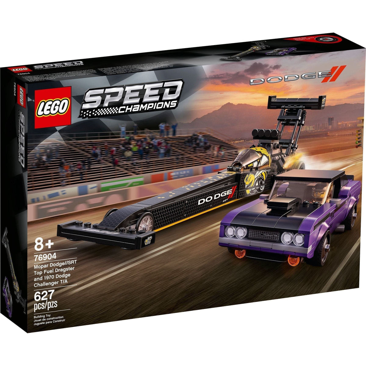 タル出品 LEGO Speed Champions 76904 Mopar Dodge SRT Top Fuel Dragster