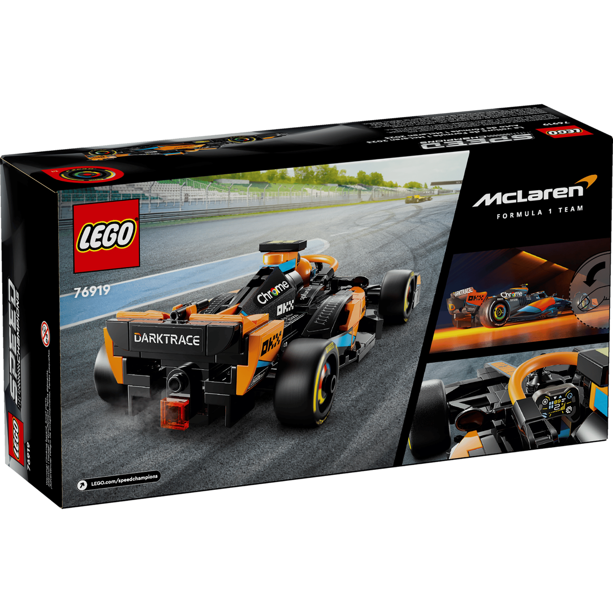 LEGO Speed Champions 76919 2023 McLaren Formula 1 Car box back