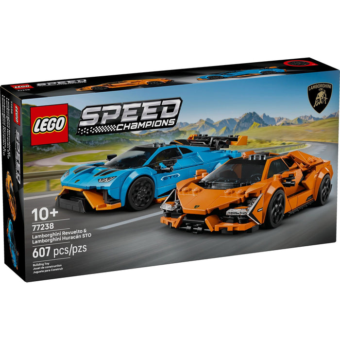 LEGO Speed Champions 77238 Lamborghini Revuelto & Lamborghini Huracán STO
