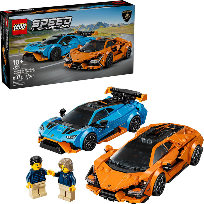 LEGO Speed Champions 77238 Lamborghini Revuelto & Lamborghini Huracán STO