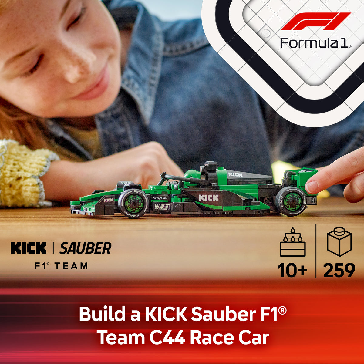 LEGO 77247 Speed Champions KICK Sauber F1 Team C44 Race Car | Retired Set