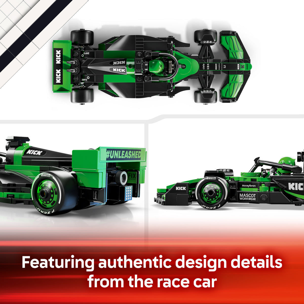 LEGO 77247 Speed Champions KICK Sauber F1 Team C44 Race Car | Retired Set