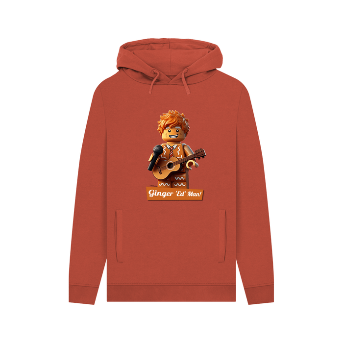 Rust Ginger 'Ed' Man - Organic Cotton Christmas Hoodie