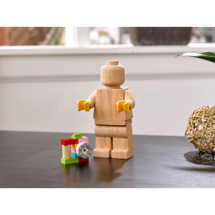 LEGO Originals 853967 Wooden Minifigure front view of the wooden minifigure