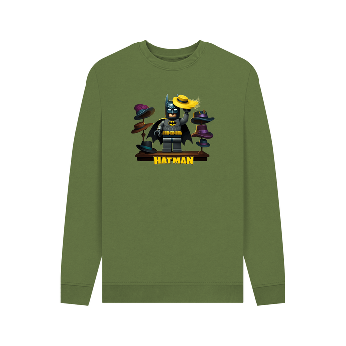 Khaki Hat Man - Exclusively Designed Organic Cotton Men's Sweatshirt