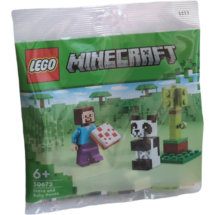 LEGO Minecraft 30672 Steve and Baby Panda Polybag