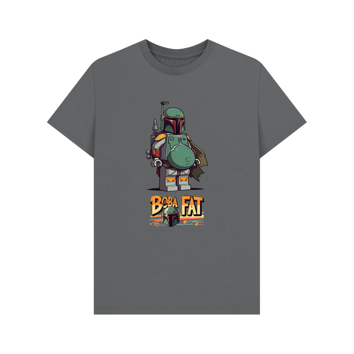 Slate Grey Boba Fat - Exclusive Design Men's Organic Cotton T-Shirt