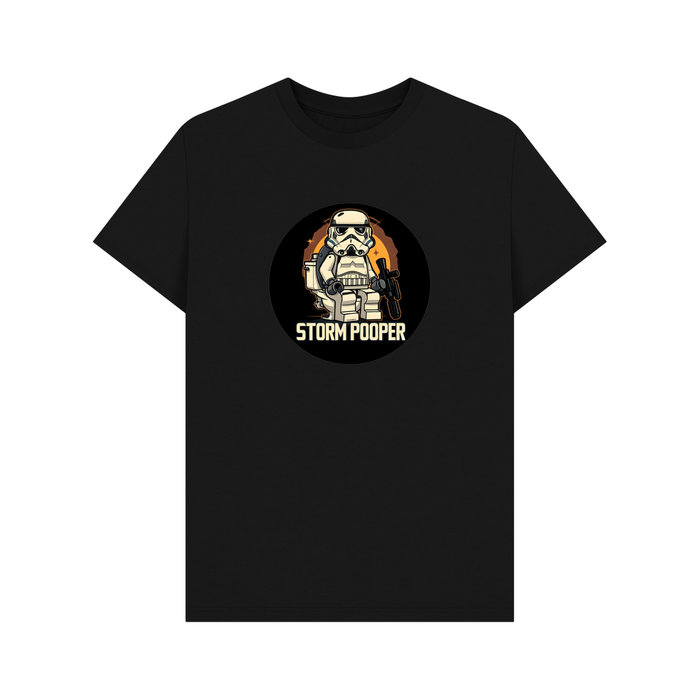 Black Storm Pooper - Exclusive Design Men's Organic Cotton T-Shirt