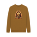 Brown Pizza The Hut - Exclusive Design Men's Organic Cotton Crew Neck Sweatshirt