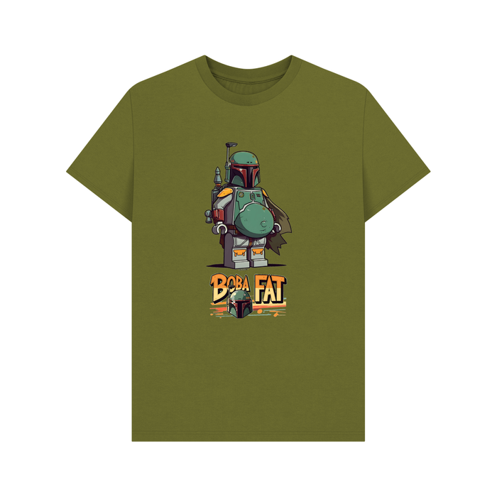 Moss Green Boba Fat - Exclusive Design Men's Organic Cotton T-Shirt