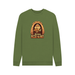 Khaki Pizza The Hut - Exclusive Design Men's Organic Cotton Crew Neck Sweatshirt