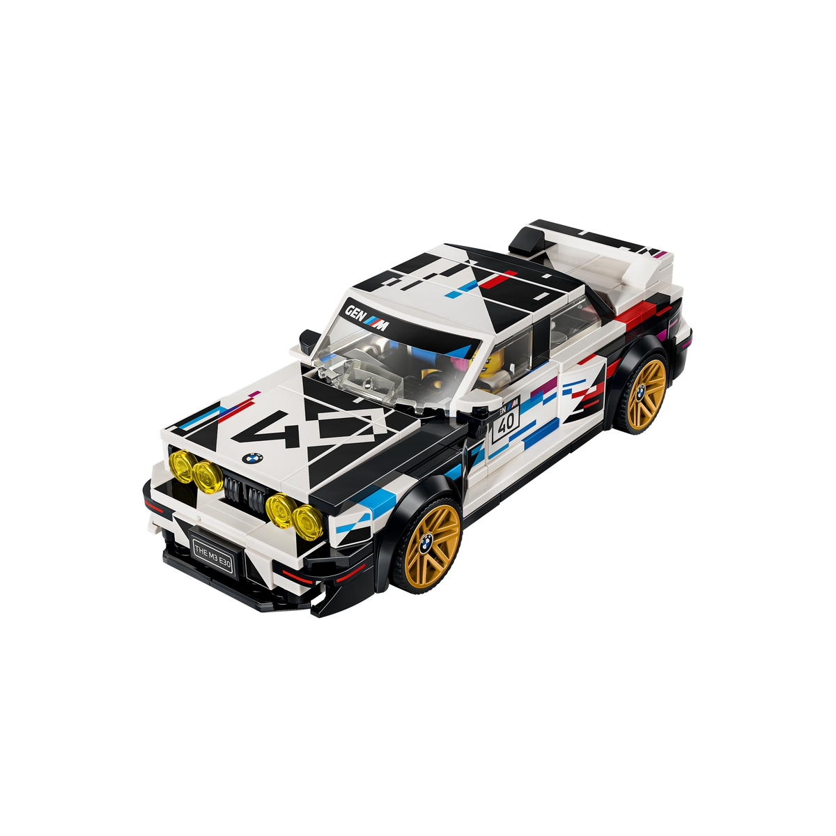 LEGO Speed Champions 77263 BMW M3 (E30) front three-quarter view
