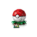LEGO Pokémon 72154 Iconic Trainer Moments Poké Ball closed Poké Ball on its grassy display stand