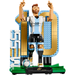 LEGO Editions 43015 Lionel Messi - Football Legend built figure in victory pose with number 10 and MESSI lettering