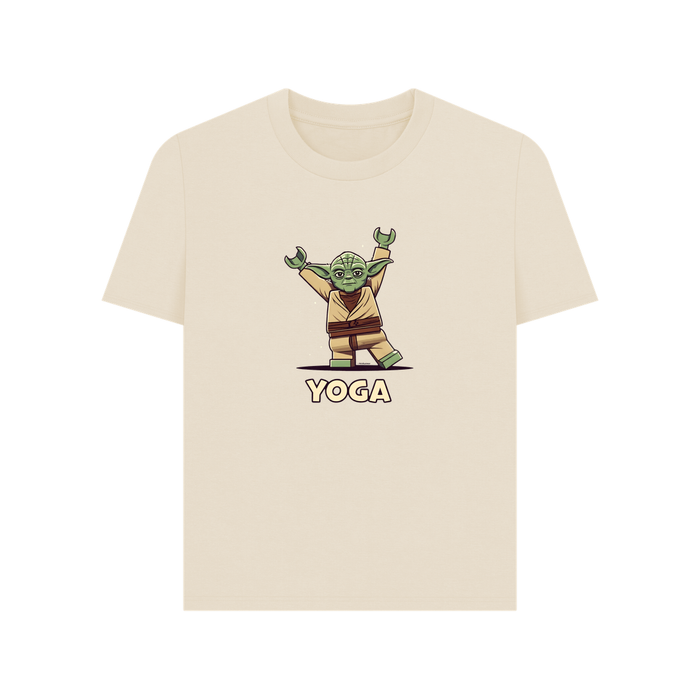 Oat Ladies Yoga T-Shirt - Yoda doing Yoga