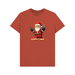 Rust Santa Claws - Organic Cotton Men's Christmas Themed T-Shirt