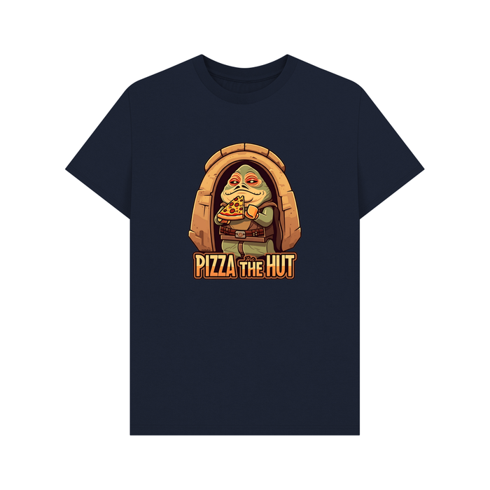 Navy Blue Pizza The Hut - Exclusive Design Men's Organic Cotton T-Shirt