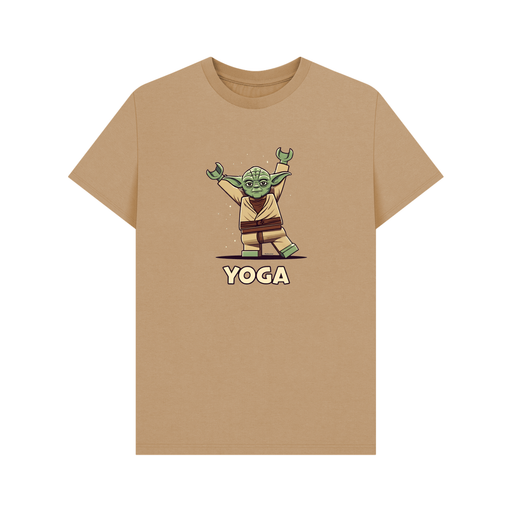 Sand Yoga T-Shirt - Yoda doing Yoga