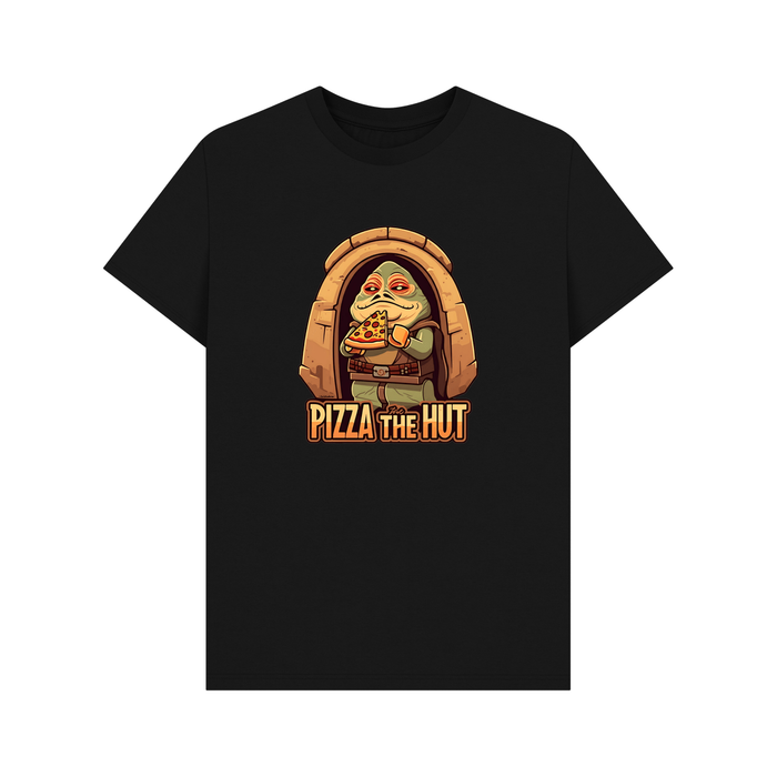 Black Pizza The Hut - Exclusive Design Men's Organic Cotton T-Shirt