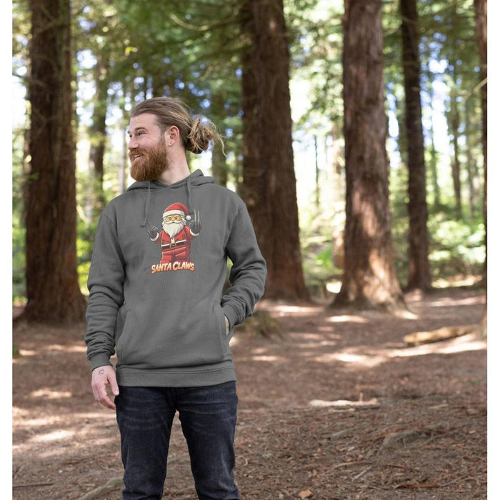 Santa Claws - Organic Cotton Men's Christmas Themed Hoodie