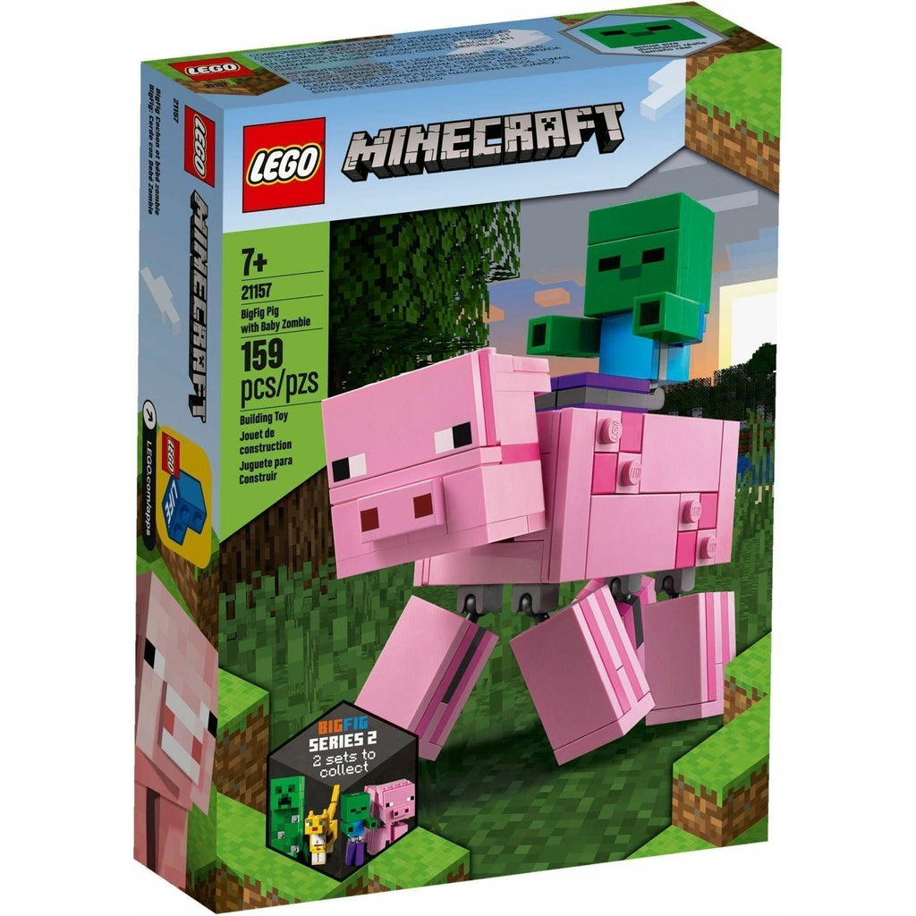 LEGO Minecraft 21157 Big Fig Pig with Baby Zombie — Brick-a-brac-uk - Main Image