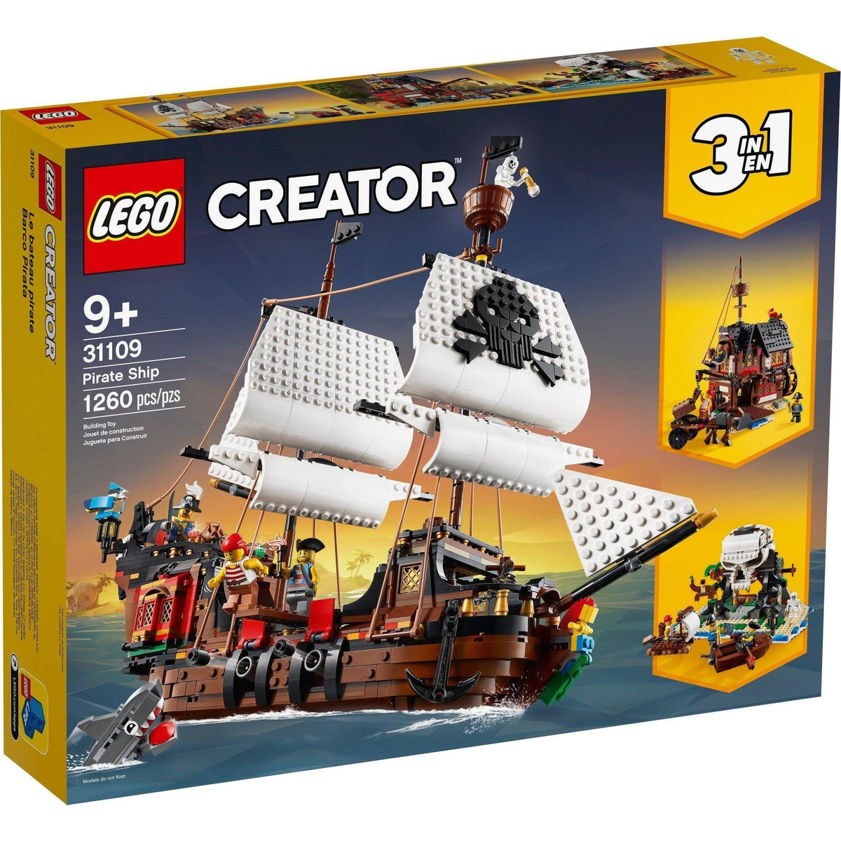 LEGO Creator 3-in-1 31109 Pirate Ship — Brick-a-brac-uk