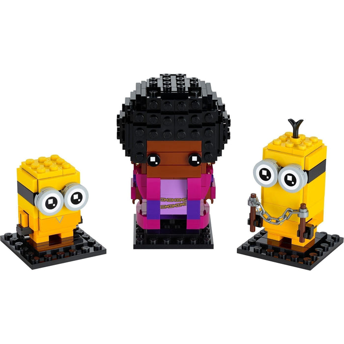 LEGO Minions Brickheadz 40421 Number 107, 108 & 109 - Belle Bottom, Kevin & Bob