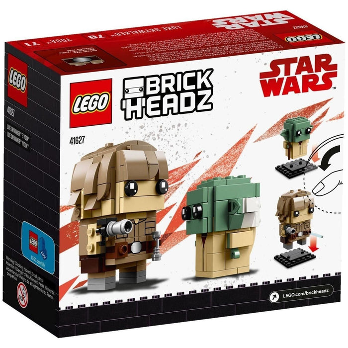 LEGO Star Wars Brickheadz 41627 Number 70 & 71 - Yoda & Luke Skywalker