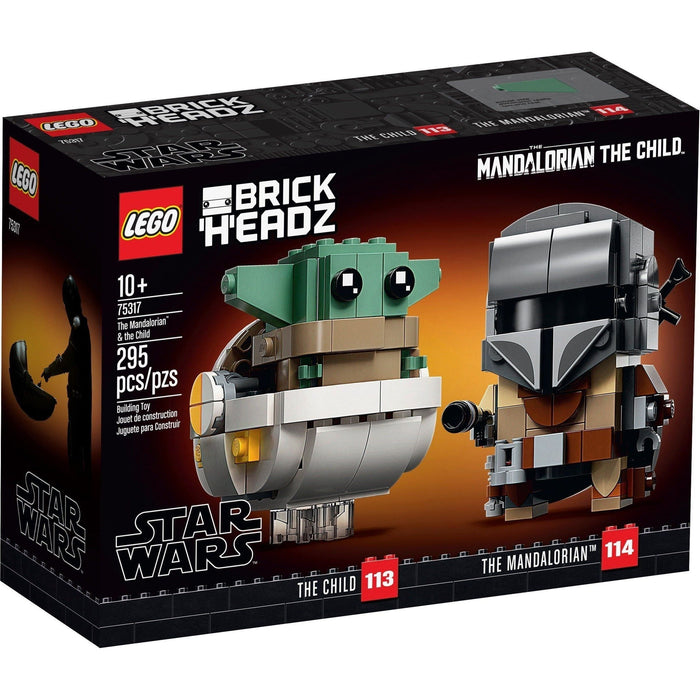 LEGO Star Wars Brickheadz 75317 Number 113 & 114 - The Child & The Mandalorian